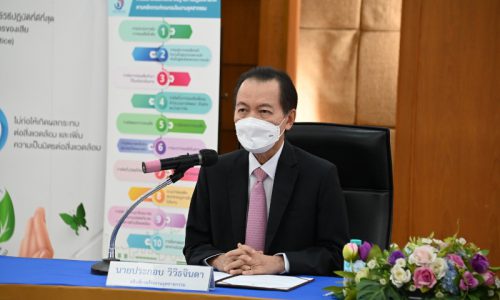 นายประกอบ วิวิธจินดา อธิบดีกรมโรงงานอุตสาหกรรม เป็นประธานในงานสัมมนาเผยแพร่ผลการดำเนินงานของโครงการพัฒนาและยกระดับผู้ประกอบการจัดการของเสียอันตรายภาคอุตสาหกรรม ประจำปีงบประมาณ พ.ศ. 2564 และพิธีมอบรางวัลฯ ผ่านสื่ออิเล็กทรอนิกส์ (Video Conference)