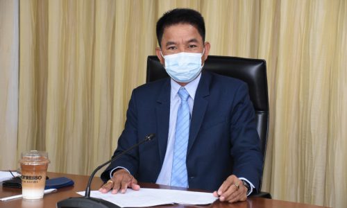 นายสหวัฒน์ โสภา รองอธิบดีกรมโรงงานอุตสาหกรรม เข้าร่วมการประชุมคณะทำงานด้านการพัฒนากลไกการจัดการขยะพลาสติกและขยะอิเล็กทรอนิกส์ ครั้งที่ 1/2565 ผ่านสื่อระบบอิเล็กทรอนิกส์