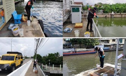 รายงานผลการตรวจวัดคุณภาพน้ำในคลองแสนแสบพื้นที่ในเขตกรุงเทพมหานคร
