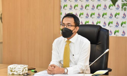 นายศุภกิจ บุญศิริ รองอธิบดีกรมโรงงานอุตสาหกรรม เป็นประธานการประชุมรับฟังความก้าวหน้าในการดำเนินโครงการ “โครงการจัดทำกรอบการพัฒนาอุตสาหกรรมเชิงนิเวศของประเทศ” Vision of Services for The Establishment of National Eco-Industrial Development Framework ผ่านสื่อระบบอิเล็กทรอนิกส์