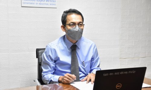 นายศุภกิจ บุญศิริ รองอธิบดีกรมโรงงานอุตสาหกรรมเป็นประธานเปิดการประชุมเชิงปฏิบัติการการวิเคราะห์ช่องว่าง (Gap Analysis) เพื่อกำหนดมาตรการแก้ไขที่เหมาะสมของแผนปฏิบัติการด้านการพัฒนาเมืองอุตสาหกรรมเชิงนิเวศ พ.ศ. 2566 – 2570 ผ่านสื่อระบบอิเล็กทรอนิกส์