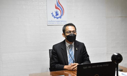 นายศุภกิจ บุญศิริ รองอธิบดีกรมโรงงานอุตสาหกรรม เป็นประธานเปิดการประชุมกลุ่มย่อย ครั้งที่ 2 เพื่อรับฟังความคิดเห็นต่อการพัฒนาปรับปรุงและส่งเสริมการใช้งานแพลตฟอร์มแลกเปลี่ยนของเสียอย่างยั่งยืน ภายใต้โครงการพัฒนาและส่งเสริมการใช้แพลตฟอร์มฐานข้อมูลออนไลน์ในการแลกเปลี่ยนของเสีย (Provision of services for the upgrading and promoting the online waste exchange database platform) ผ่านสื่ออิเล็กทรอนิกส์