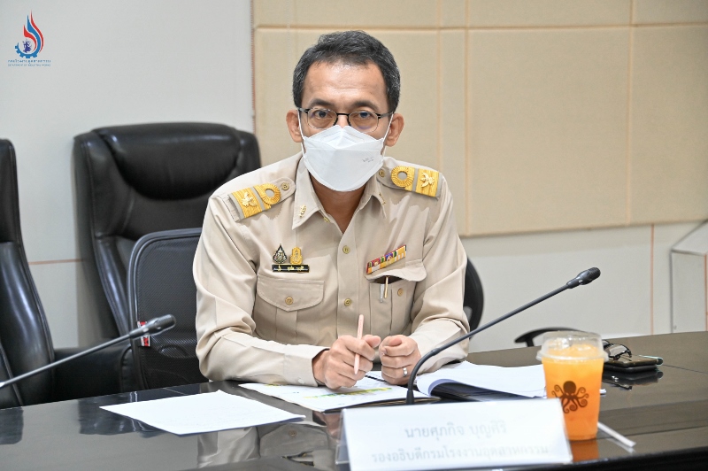 You are currently viewing นายศุภกิจ บุญศิริ รองอธิบดีกรมโรงงานอุตสาหกรรม เข้าร่วมการประชุมคณะกรรมการส่งเสริมและพัฒนาอุตสาหกรรมสีเขียว ครั้งที่ 2/2565