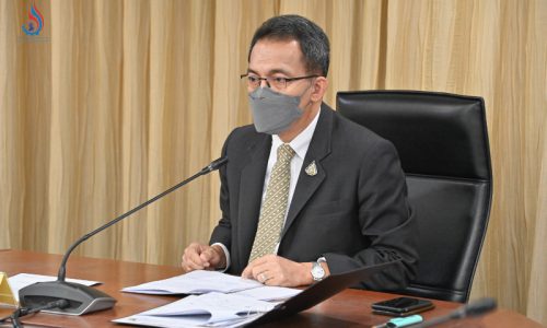 นายศุภกิจ บุญศิริ รองอธิบดีกรมโรงงานอุตสาหกรรม เป็นประธานการประชุมคณะทำงานกำกับดูแลการใช้สารโซเดียมไซยาไนด์และสารอื่นที่เกี่ยวข้องในภาคอุตสาหกรรม ครั้งที่ 4/2565 ในรูปแบบ Online ผ่านทางโปรแกรม Zoom meeting