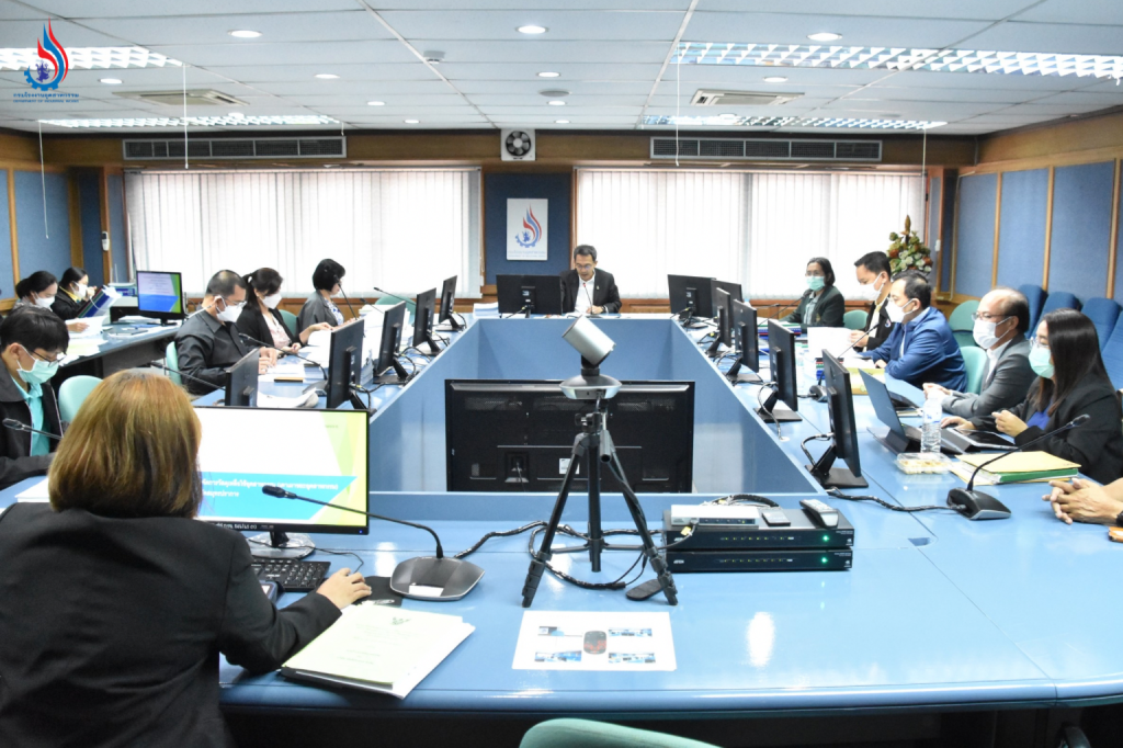 การประชุมกำกับดูแลและตรวจสอบติดตามการดำเนินงานของศูนย์บริการกำจัดกากอุตสาหกรรม (แสมดำ) และศูนย์วิจัยและพัฒนาเพื่อการอนุรักษ์สิ่งแวดล้อม จังหวัดราชบุรี และศูนย์บริหารจัดการวัสดุเหลือใช้อุตสาหกรรม (เตาเผาขยะอุตสาหกรรม) บางปู จังหวัดสมุทรปราการ