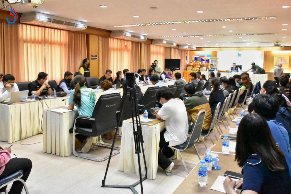 การประชุมชี้แจงสร้างความเข้าใจแผนการบำบัดกำจัดของเสียเพื่อแก้ไขปัญหาการปนเปื้อนจากการประกอบกิจการโรงงาน บริษัท วิน โพรเสส จำกัด