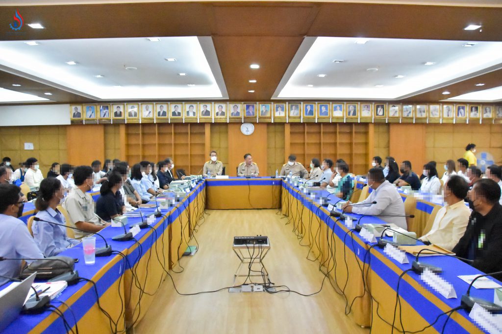 การประชุมหารือการจัดการกากของเสีย เพื่อนำข้อมูลประกอบหลักฐานการดำเนินคดีเกี่ยวกับการลักลอบกักเก็บและเททิ้งกากอุตสาหกรรม สิ่งปฏิกูล หรือวัสดุที่ไม่ใช้แล้วตามกฎหมายว่าด้วยโรงงาน