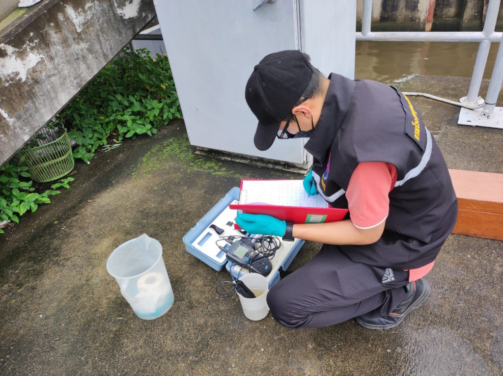 การตรวจติดตาม กำกับและเฝ้าระวังคุณภาพน้ำทิ้งจากโรงงานอุตสาหกรรม ในพื้นที่คลองแสนแสบและคลองสาขา 20 เขตของ กทม.