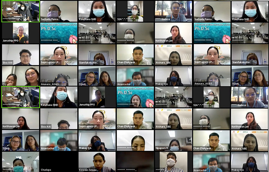ผู้ประกอบการและบุคคลากรของโรงงานเข้าร่วมอบรมผ่านระบบออนไลน์ ( Zoom Meeting และผ่านช่องทาง Youtube ของกรมโรงงานอุตสาหกรรม )