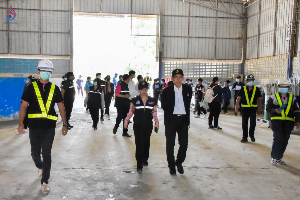 กรอ. และ คณะฯ ลงพื้นที่ตรวจราชการ กำกับดูแลโรงงานในพื้นที่อำเภอบ่อทอง จังหวัดชลบุรี