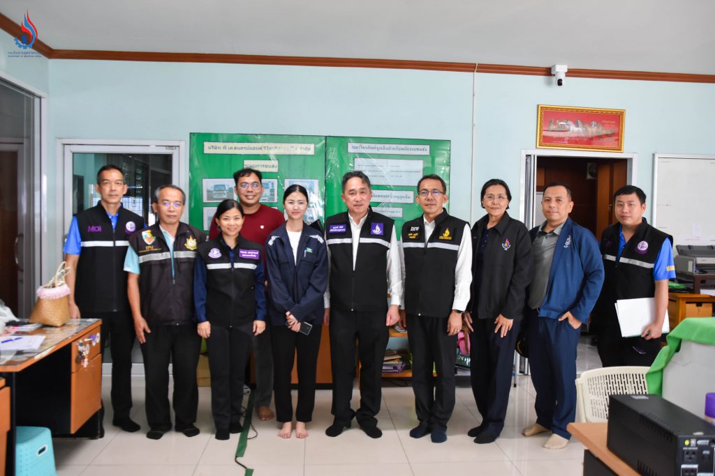 ลงพื้นที่สุ่มตรวจโรงงาน บริษัท พี เค สแครปแอนด์รีไซเคิล เซอร์วิส จำกัด จังหวัดชลบุรี