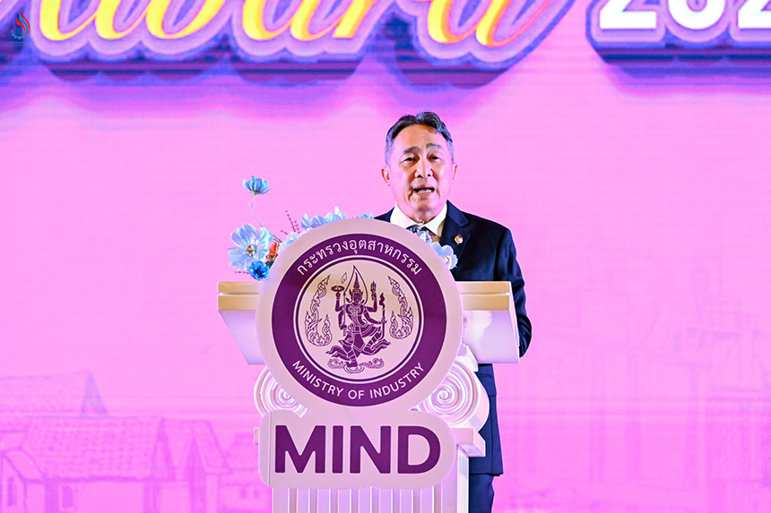 นายจุลพงษ์ ทวีศรี อธิบดีกรมโรงงานอุตสาหกรรม กล่าวเปิดงาน