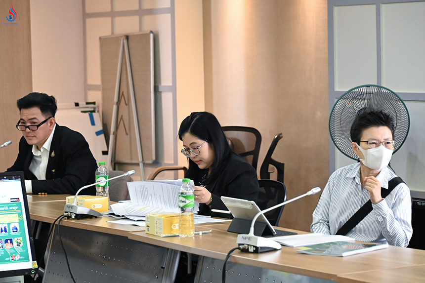 นายณัฏฐพงษ์ จุลาเกตุโพธิชัย ผู้อำนวยการกองพัฒนาอุตสาหกรรมเชิงนิเวศ นางอัมไพวรรณ ใจรังษี ผู้อำนวยการกลุ่มพัฒนาเมืองอุตสาหกรรมเชิงนิเวศ และ ดร.อุมา วิรัตน์สกุลชัย ผู้ประสานงานโครงการ (UNIDO)