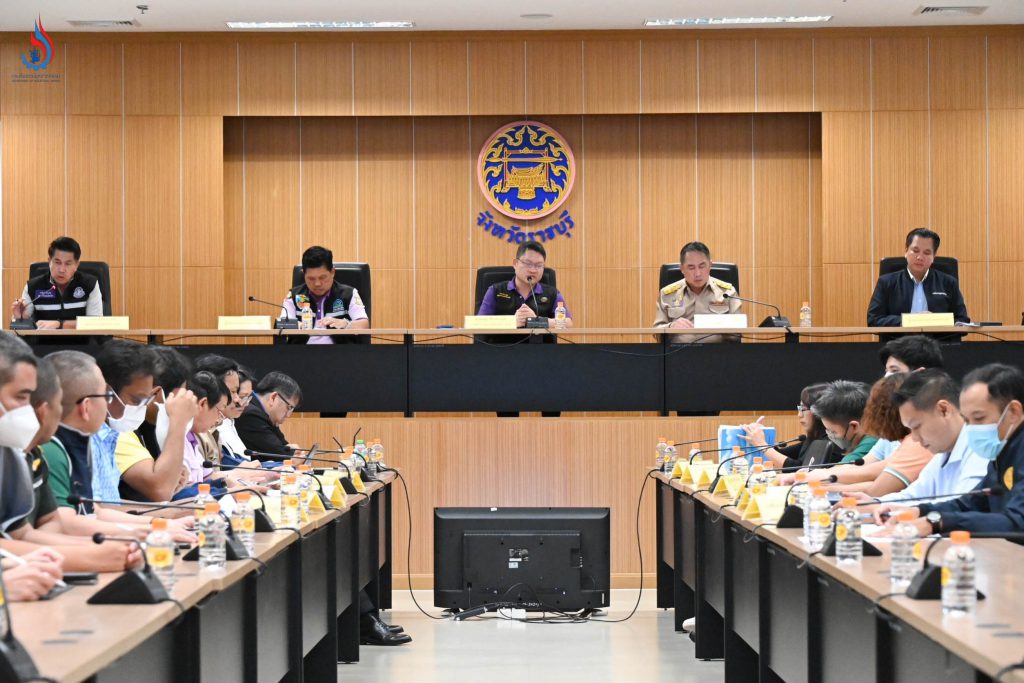 แถลงข่าว กรณี บริษัท แวกซ์ กาเบ็จ รีไซเคิล เซ็นเตอร์ จำกัด ณ ห้องประชุมแม่กลอง ชั้น 5 อาคารศาลากลางจังหวัดราชบุรีหลังใหม่ จังหวัดราชบุรี