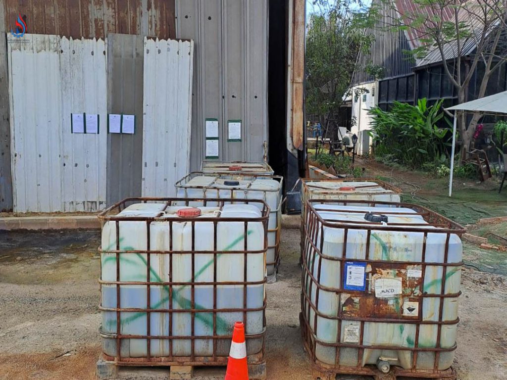 ตรวจพบการกระทำความผิดอย่างอุกอาจเกี่ยวกับการลักลอบเททิ้งกากอุตสาหกรรมทั้งภายในและภายนอกบริเวณโรงงาน