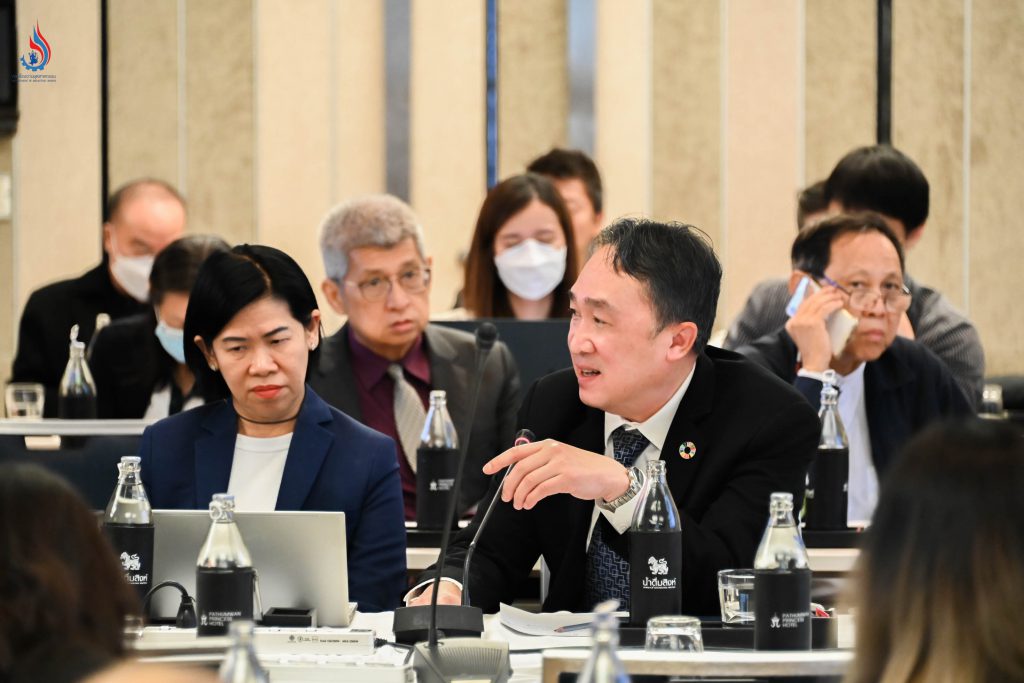 อธิบดีกรมโรงงานอุตสาหกรรม ได้ร่วมระดมความคิดเห็นและแลกเปลี่ยนมุมมองของผู้แทนภาครัฐในกลุ่มแผนงานด้านเศรษฐกิจหมุนเวียน