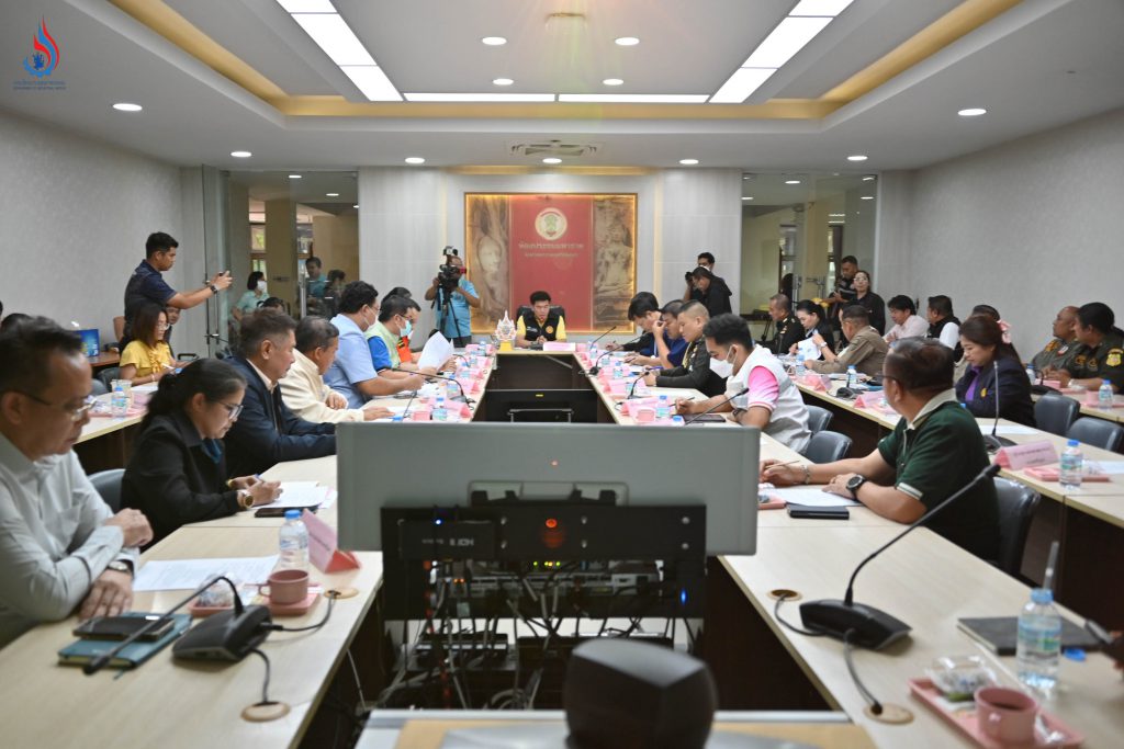 การประชุมเตรียมการแก้ไขปัญหาสารเคมีในโกดังภาชี พระนครศรีอยุธยา