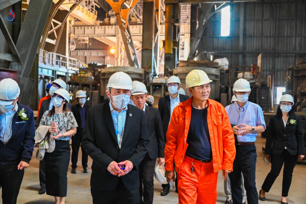 เยี่ยมชมขั้นตอนกระบวนการการรีไซเคิลถ่านไฟฉาย ณ บริษัท ยูเอ็มซี เม็ททอล จำกัด