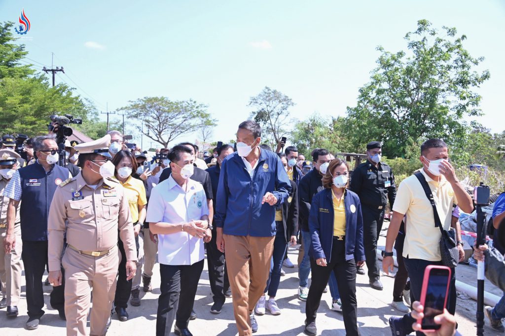 อธิบดีกรมโรงงานฯ ร่วมต้อนรับ #นายกรัฐมนตรี พร้อม รัฐมนตรีฯ พิมพ์ภัทรา ลงพื้นที่ตรวจติดตามการแก้ไขปัญหาเหตุเพลิงไหม้ “วินโพรเสส จ.ระยอง”