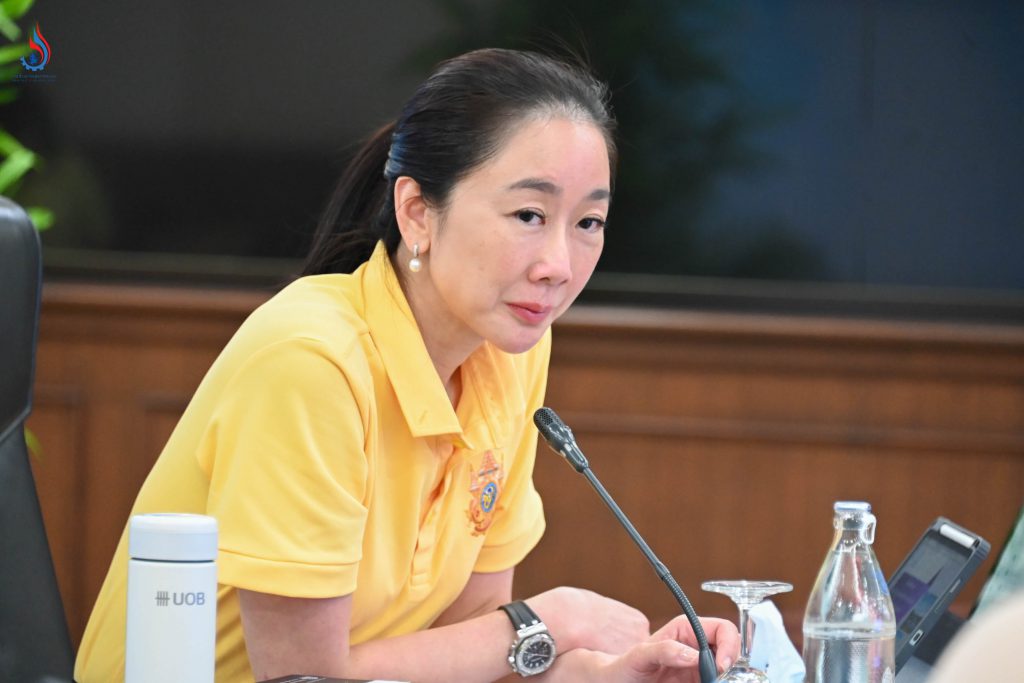 ดร. ชญานันท์ ภักดีจิตต์ รองปลัดกระทรวงทรัพยากรธรรมชาติและสิ่งแวดล้อม เป็นประธานการประชุม