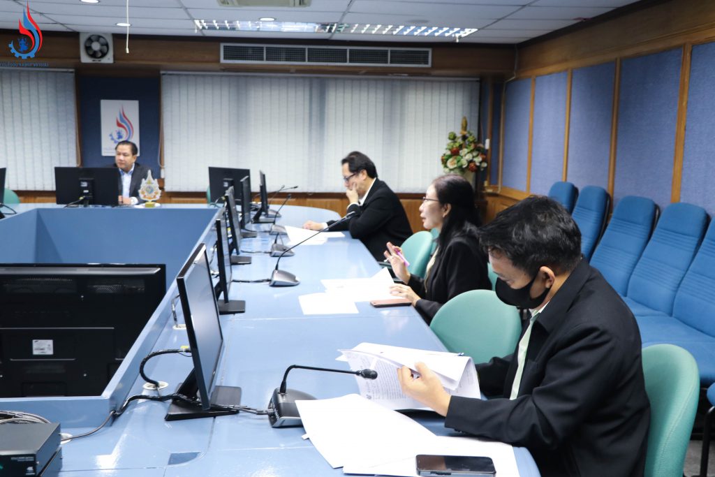 การประชุมหารือจัดหาหน้ากากป้องกันฝุ่นละอองและสารเคมี สำหรับเจ้าหน้าที่ กรอ. ลงพื้นที่ตรวจโรงงาน