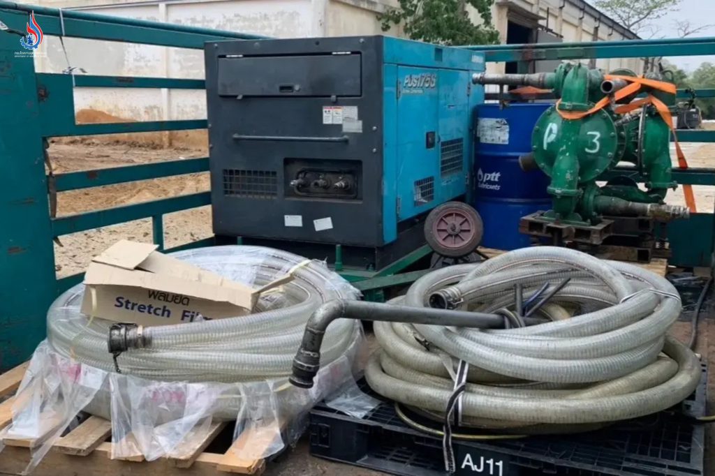 กระทรวงอุตฯ ขอบคุณทุกการสนับสนุน ในภารกิจสูบน้ำกรดบริเวณบ่อดินหน้าโกดังภาชี 376,000 ลิตร ป้องกันการไหลออกพื้นที่สาธารณะ เมื่อฤดูฝนมาถึง