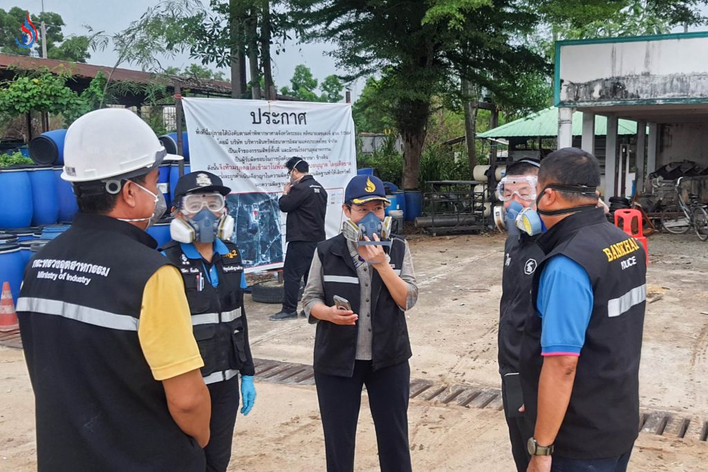 กรมโรงงานฯ ลงพื้นที่ตรวจสอบเหตุเพลิงไหม้ซ้ำ “วิน โพรเสส จ.ระยอง” พร้อมเข้าชี้แจงแผนจัดการของเสียต่อผู้ว่าระยอง