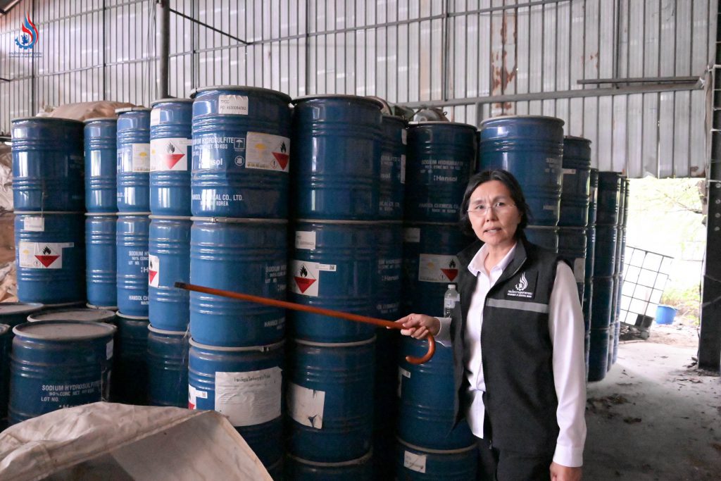 อธิบดีกรมโรงงานฯ นำทีม ลงพื้นที่ตรวจสอบโรงเก็บกากสารเคมี วินโพรเสส อีกแห่งใน อ.เมืองระยอง