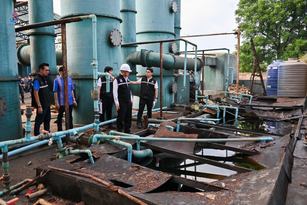 โรงงานหยุดประกอบกิจการและอยู่ระหว่างการปรับปรุงแก้ไขตามคำสั่ง