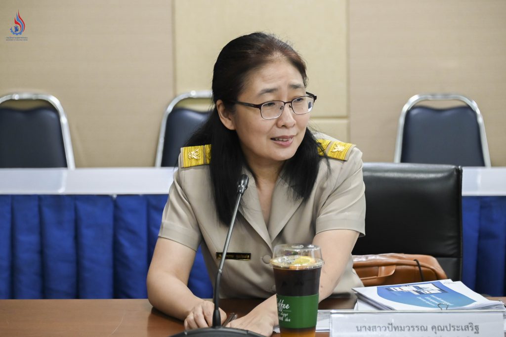 นางสาวปัทมวรรณ คุณประเสริฐ ผู้อำนวยการกองส่งเสริมเทคโนโลยีสิ่งแวดล้อมโรงงาน