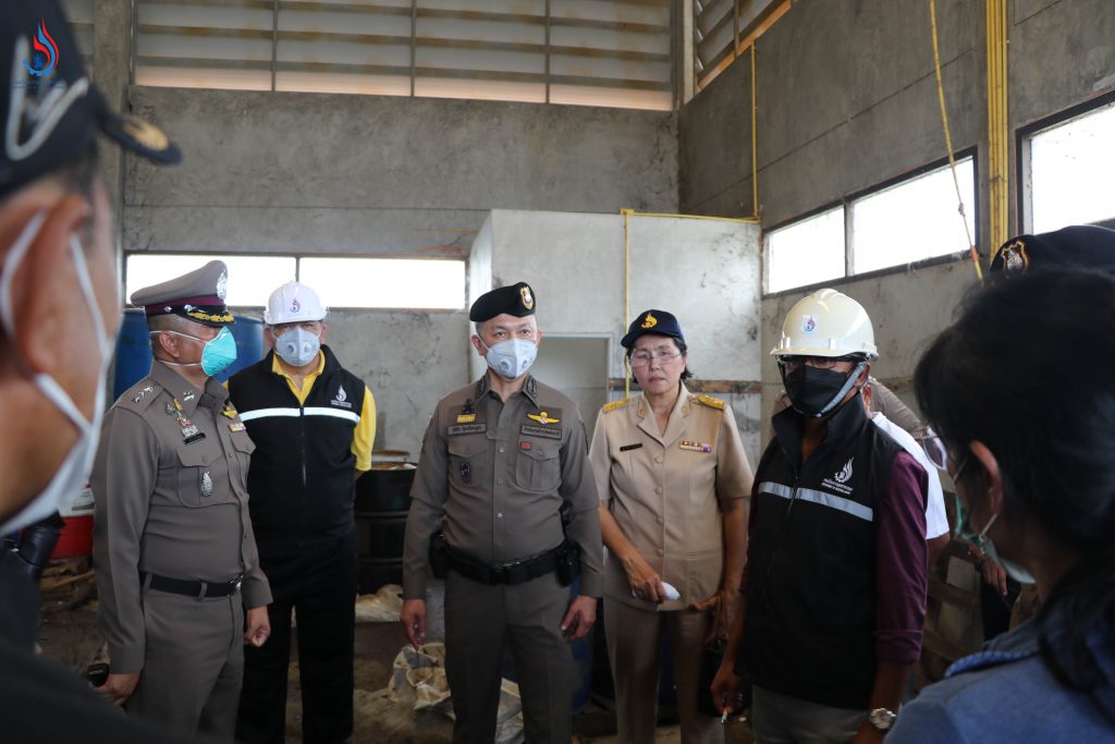 รองอธิบดีกรมโรงงานฯ ร่วมกับ ผู้ช่วย ผบ.ตร. ลงพื้นที่ตรวจสอบข้อเท็จจริงการดำเนินคดีการลักลอบทิ้งกากอุตสาหกรรม ในพื้นที่ พระนครศรีอยุธยา