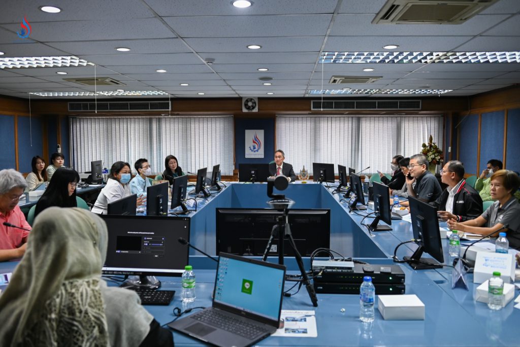 การประชุมตรวจรับรายงานความก้าวหน้าการดำเนินโครงการ Provision of services relative to end-of-waste management in Thailand focusing on Plaster Mold waste 