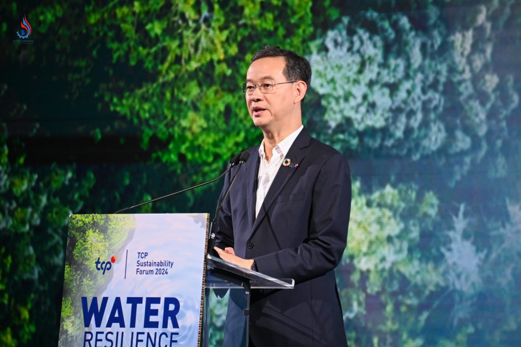 นายสราวุฒิ อยู่วิทยา ประธานเจ้าหน้าที่บริหาร กลุ่มธุรกิจ TCP กล่าวต้อนรับและกล่าววัตถุประสงค์ของการจัดงาน