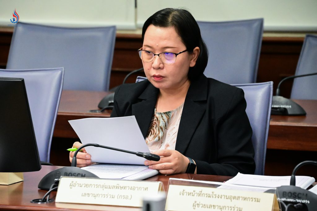 นางวนิดา ทองช่วย ผู้อำนวยการกลุ่มมลพิษอากาศ กองส่งเสริมเทคโนโลยีสิ่งแวดล้อมโรงงาน