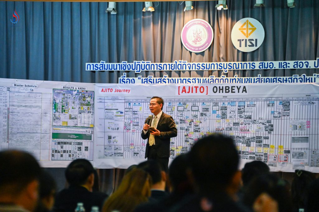 การบรรยายพิเศษ เรื่อง “การเปลี่ยนแปลงสู่อนาคต Future Transformation” โดย ดร.ศิริพงศ์ โพธลักษณ์ ผู้ช่วยกรรมการผู้จัดการใหญ่ บริษัท โตโยต้า มอเตอร์ ประเทศไทย จำกัด ทูตอุตสาหกรรมภาคเอกชน หรือ MIND Ambassador ของกระทรวงอุตสาหกรรม