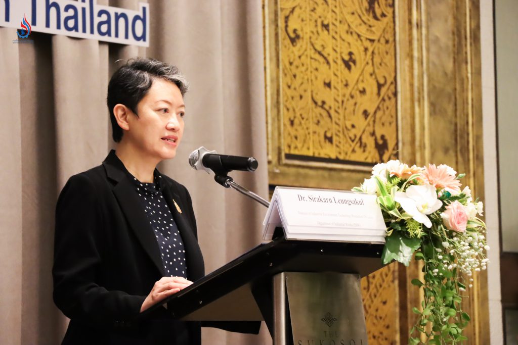 นางสาวศิรกาญจน์ เหลืองสกุล ผู้อำนวยการกองส่งเสริมเทคโนโลยีสิ่งแวดล้อมโรงงาน