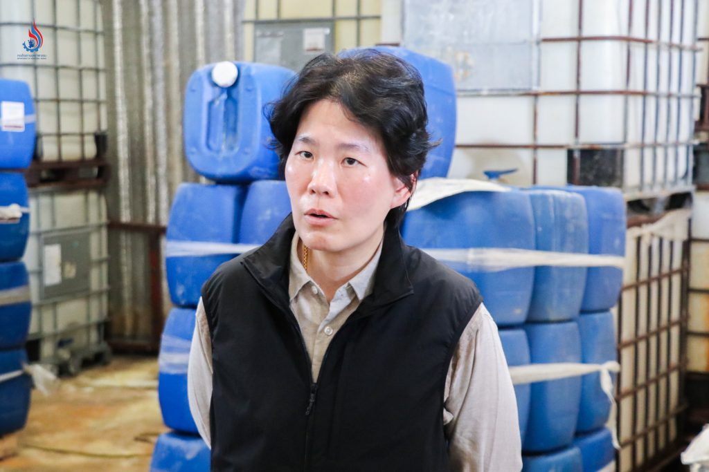 ทีมตรวจสุดซอยกระทรวงอุตสาหกรรม นำโดย นางสาวฐิติภัสร์ โชติเดชาชัยนันต์ หัวหน้าคณะทำงานรัฐมนตรีว่าการกระทรวงอุตสาหกรรม