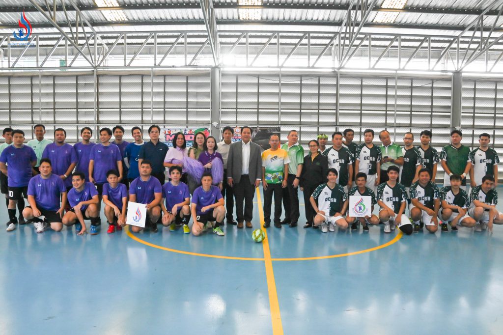 อธิบดีพรยศฯ เชียร์ติดขอบสนาม พาทีม กรอ. คว้าชัยในศึกฟุตซอล