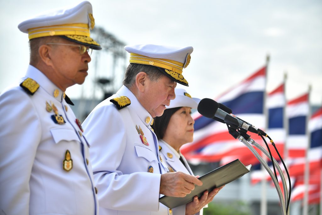 นายภูมิธรรม เวชยชัย รองนายกรัฐมนตรีและรัฐมนตรีว่าการกระทรวงมหาดไทย รักษาราชการแทนนายกรัฐมนตรี เป็นประธานในพิธี