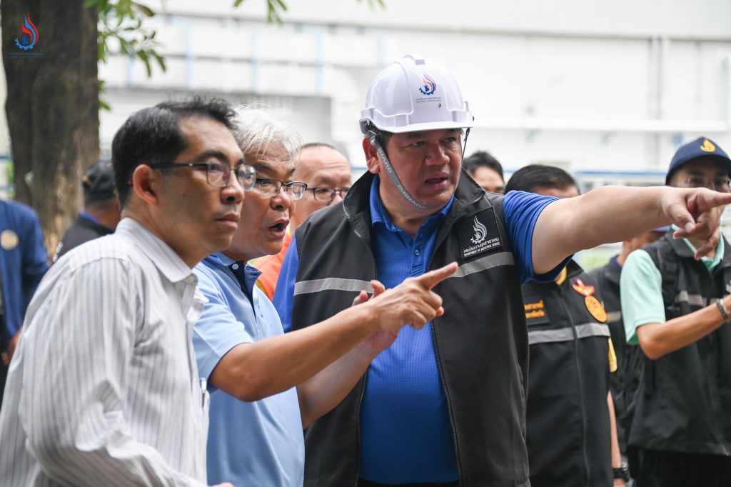 กรมโรงงานฯ ลงพื้นที่ตรวจติดตามเหตุเพลิงไหม้ “โรงงานผลิตทิชชู จ.สระบุรี”