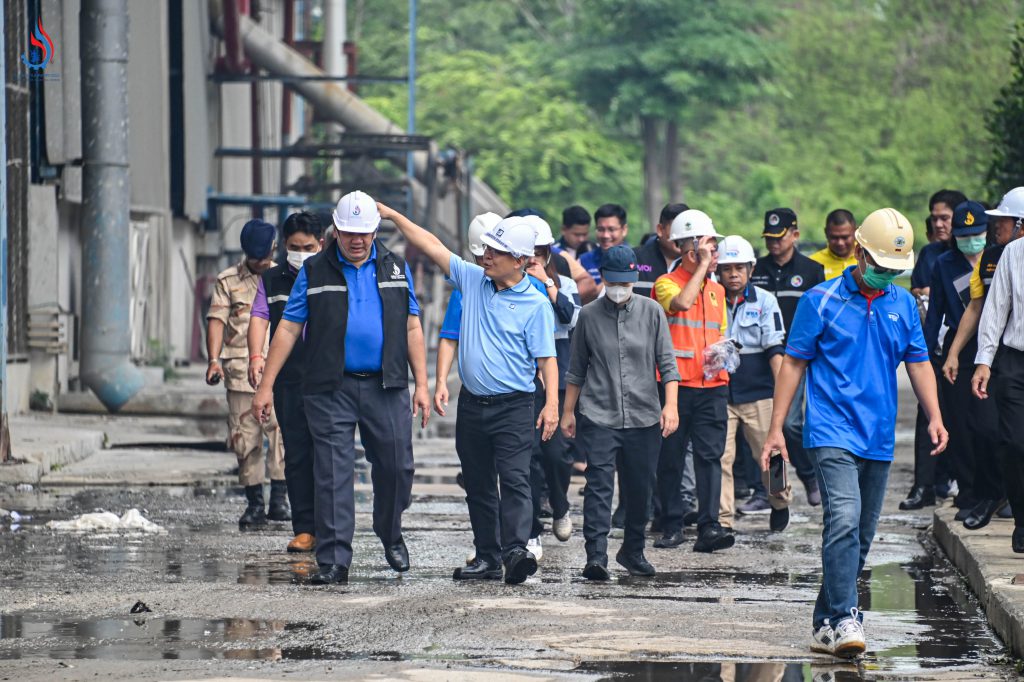 กรมโรงงานฯ ลงพื้นที่ตรวจติดตามเหตุเพลิงไหม้ “โรงงานผลิตทิชชู จ.สระบุรี”