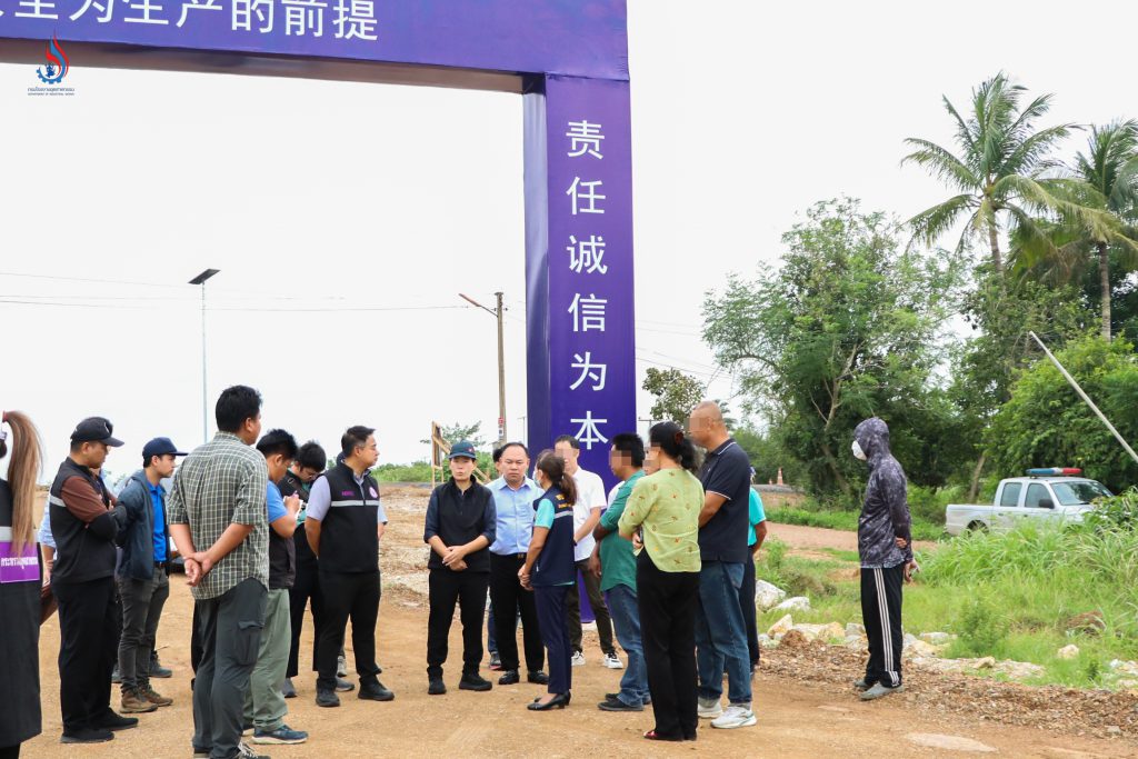 กรมโรงงานฯ-ทีมสุดซอย รุดตรวจโรงงานเซรามิกจีน ส่อขัดกฎหมาย ลักไก่เริ่มก่อสร้างโดยไม่ขออนุญาต
