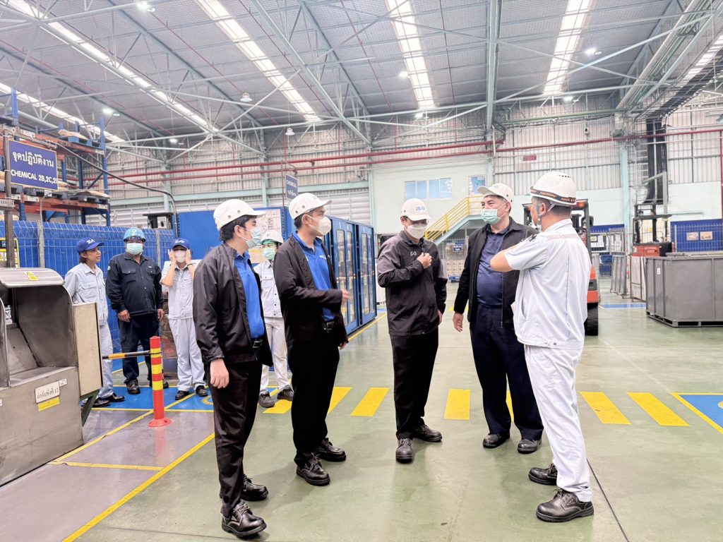 กรมโรงงานฯ ตรวจประเมินอุตสาหกรรมสีเขียวระดับที่ 4 ณ บ. ซีออน แอดวานซ์ โพลีมิกซ์ จังหวัดระยอง
