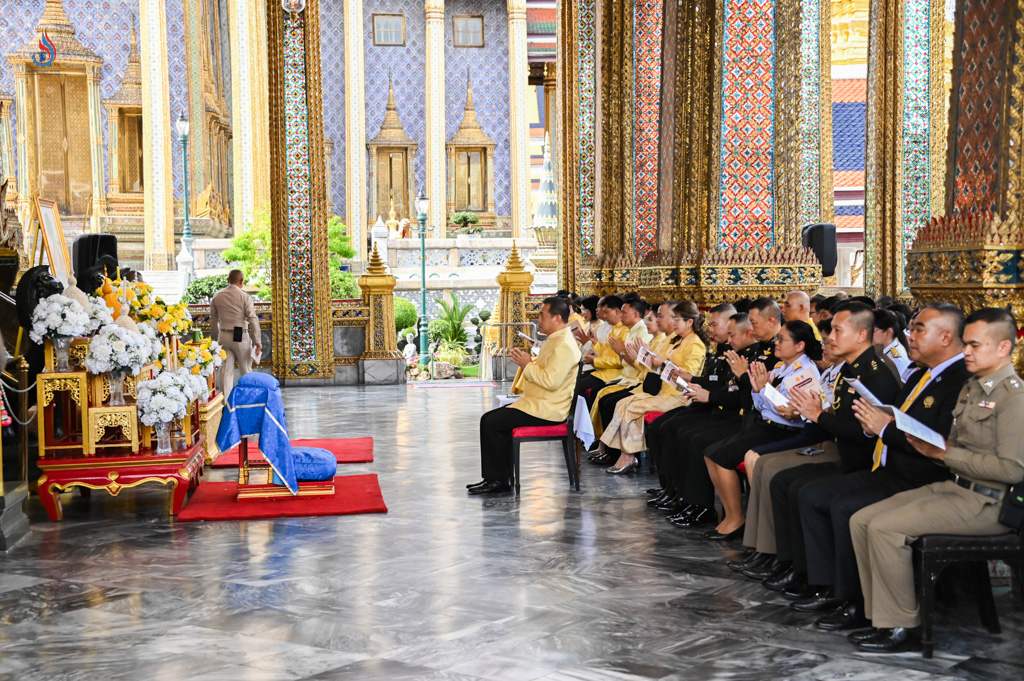 พิธีเจริญพระพุทธมนต์ถวายพระพรชัยมงคลแด่พระบาทสมเด็จพระเจ้าอยู่หัวและพระบรมวงศานุวงศ์ พุทธศักราช 2568 ครั้งที่ 9 
