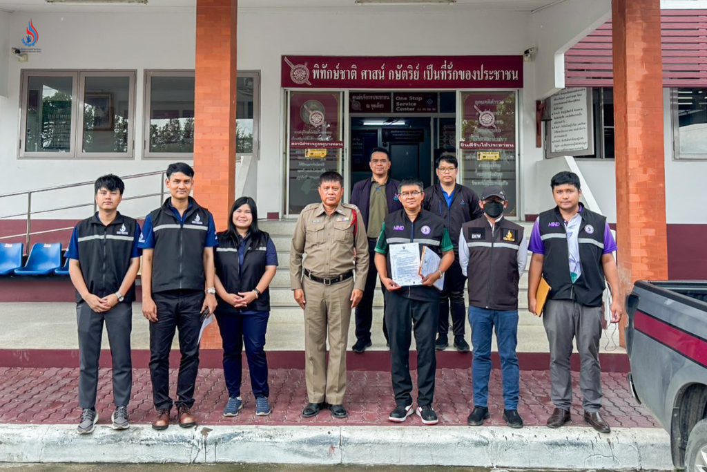 ลงบันทึกประจำวันไว้เป็นหลักฐานต่อพนักงานสอบสวน สถานีตำรวจภูธรคูบางหลวง เพื่อยืนยันข้อเท็จจริงที่ตรวจพบและจะเข้าดำเนินการร้องทุกข์กล่าวโทษเพื่อดำเนินคดีอาญากับผู้กระทำความผิดที่เกี่ยวข้องตามกฎหมายว่าด้วยโรงงานและกฎหมายอื่นที่เกี่ยวข้องจนกว่าคดีจะถึงที่สุด