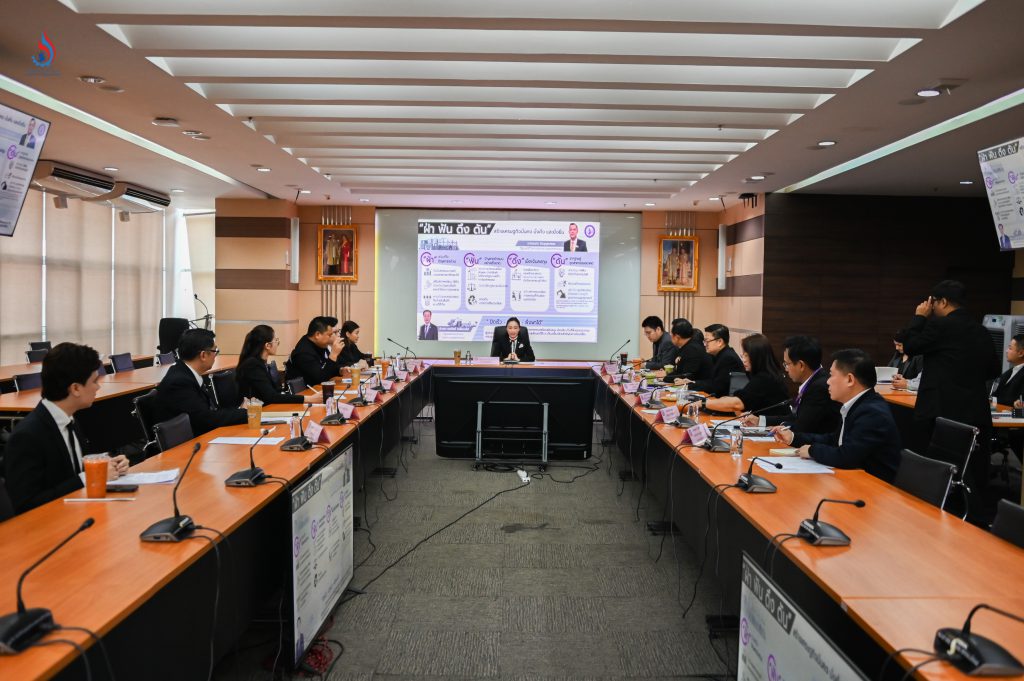 การประชุมคณะทำงานขับเคลื่อนยุทธศาสตร์อุตสาหกรรมไทย ตามนโยบายของรัฐมนตรีช่วยว่าการกระทรวงอุตสาหกรรม (จ่าเอก ยศสิงห์ เหลี่ยมเลิศ) ครั้งที่ 1/2568