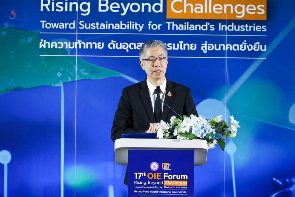 นายณัฐพล รังสิตพล ปลัดกระทรวงอุตสาหกรรม เป็นประธานกล่าวเปิดงานพร้อมปาฐกถาพิเศษในหัวข้อ “ดึงอุตสาหกรรมไทย สู่การเติบโตยุคใหม่อย่างยั่งยืน”