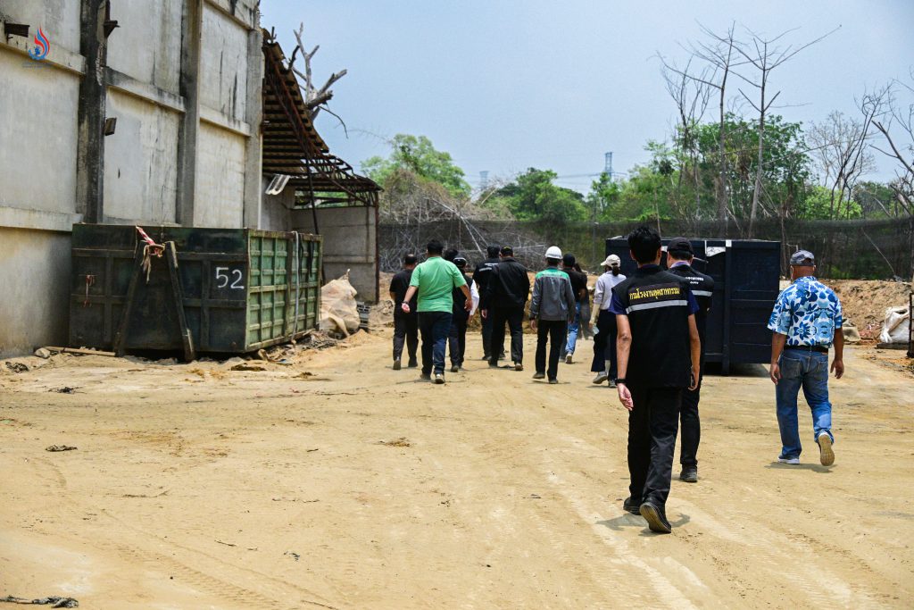 อธิบดีกรมโรงงานอุตสาหกรรม มอบหมายให้เจ้าหน้าที่กองบริหารจัดการกากอุตสาหกรรม นำคณะลงพื้นที่ติดตามความคืบหน้าการกำจัดของเสียกากอุตสาหกรรมในพื้นที่จังหวัดพระนครศรีอยุธยา