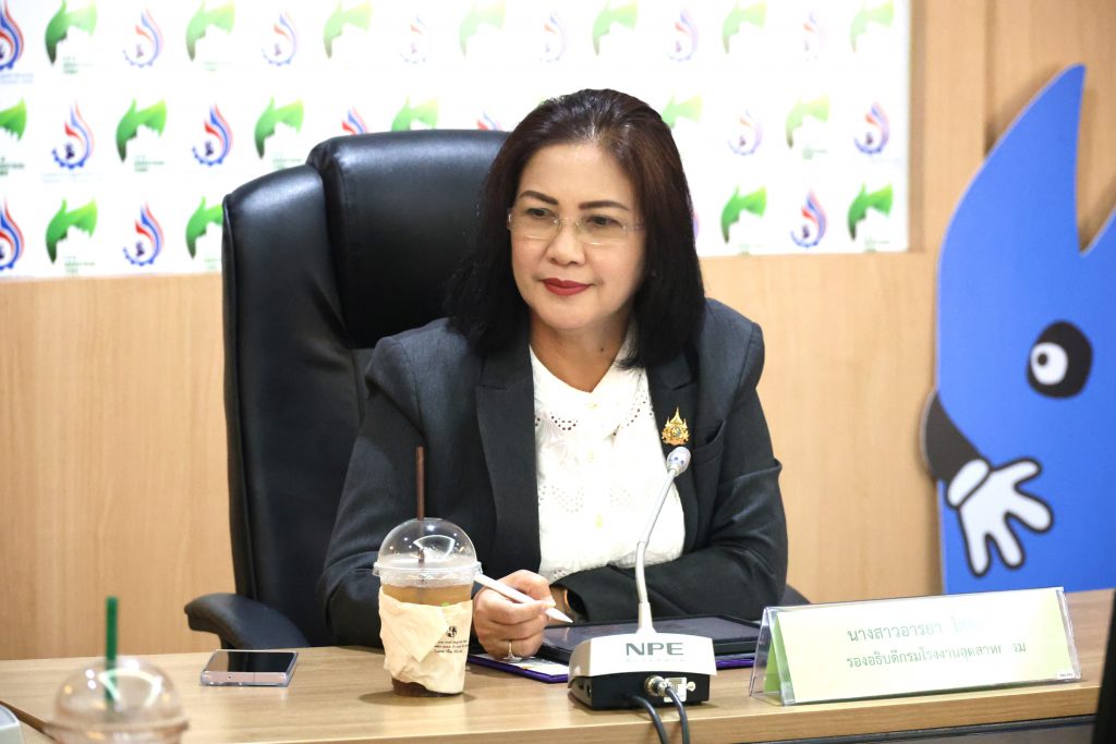 นางสาวอารยา ไสลเพชร รองอธิบดีกรมโรงงานอุตสาหกรรม เป็นประธานเปิดการอบรมหลักสูตร “ผู้ตรวจประเมิน (Auditor) ตามเกณฑ์ข้อกำหนดเขตประกอบการอุตสาหกรรม/สวนอุตสาหกรรมเชิงนิเวศ ฉบับปรับปรุง ปี พ.ศ. 2568”