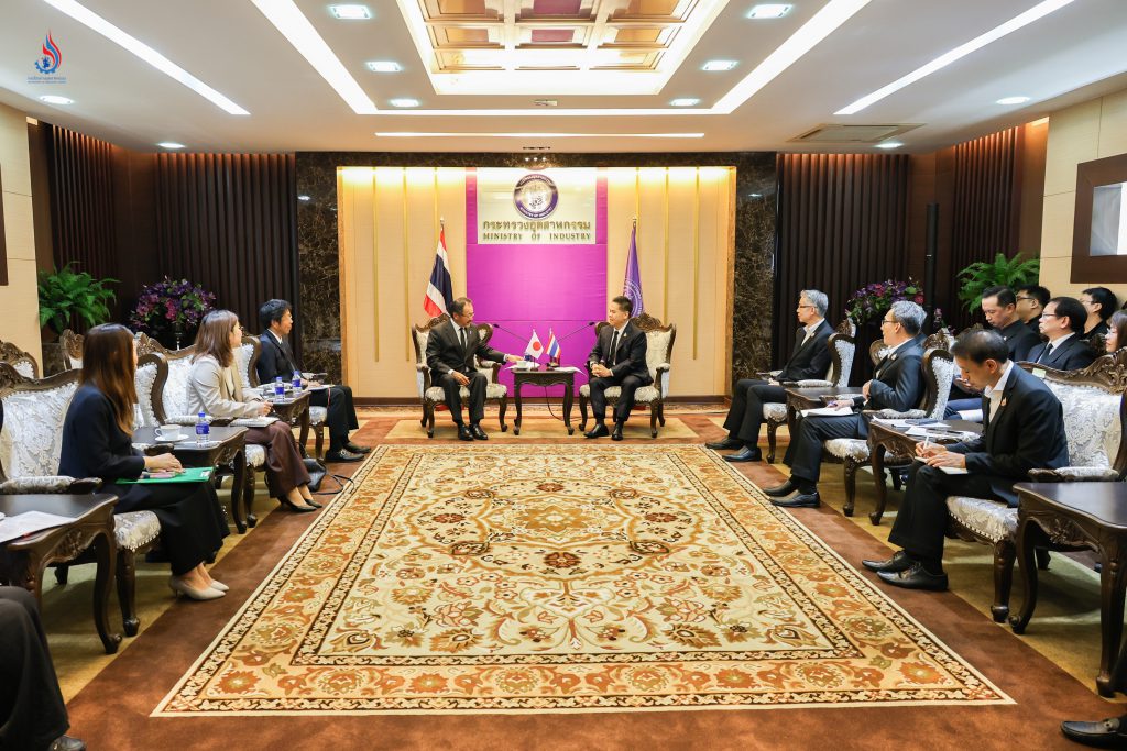 กรมโรงงานฯ ร่วมคณะ ‘วราวุธ’ ต้อนรับทูตญี่ปุ่น หารือขับเคลื่อนเทคโนโลยี-พลังงานทางเลือก หนุนอุตสาหกรรมเติบโตยั่งยืน